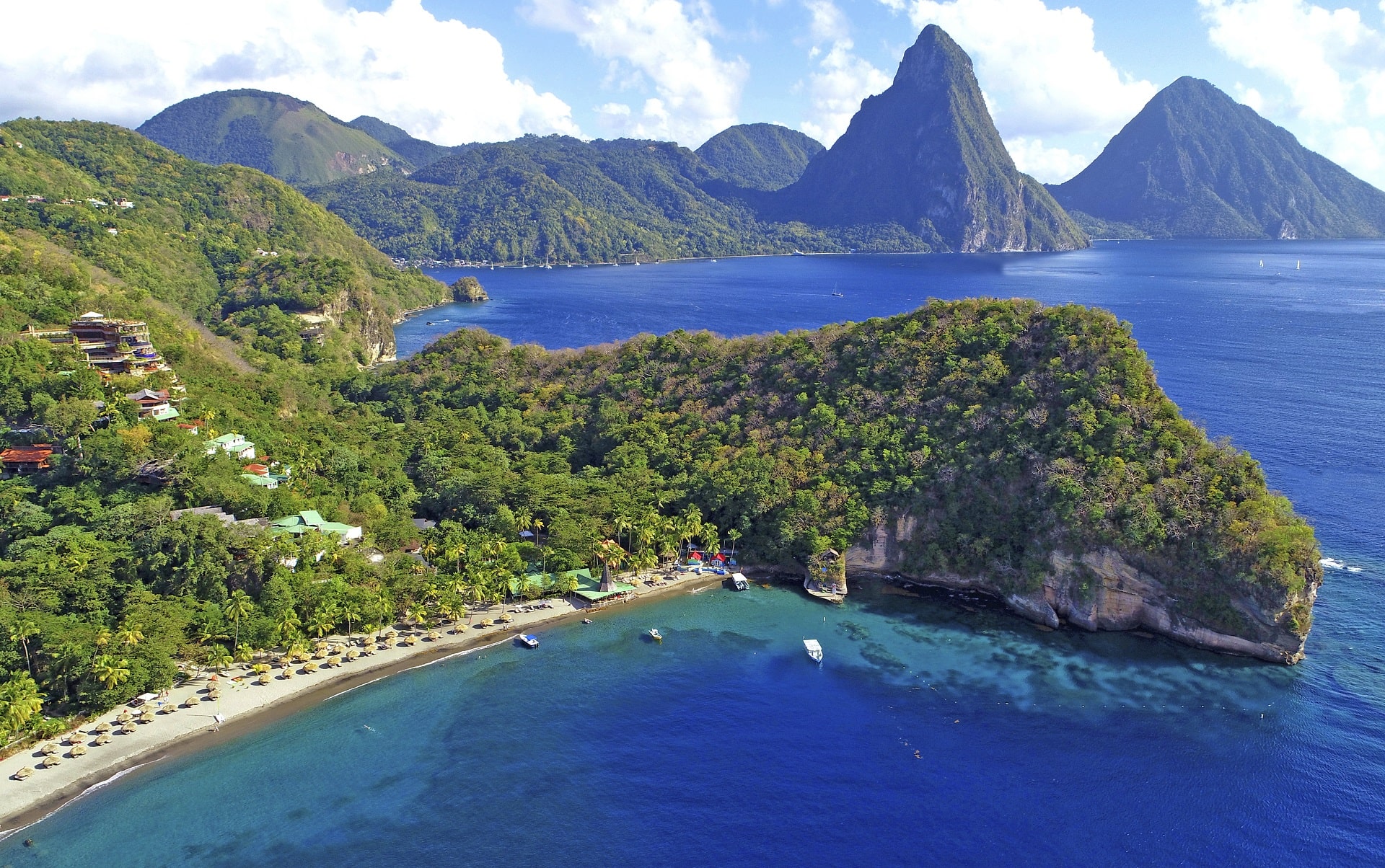 Anse Chastanet Resort Aerial View